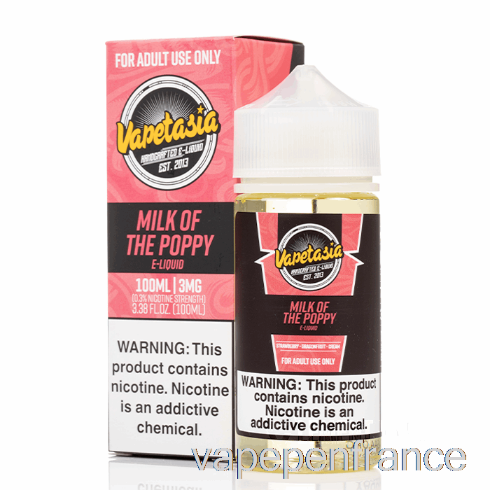 Lait De Coquelicot - Vapetasia - Stylo Vape 100ml 12mg